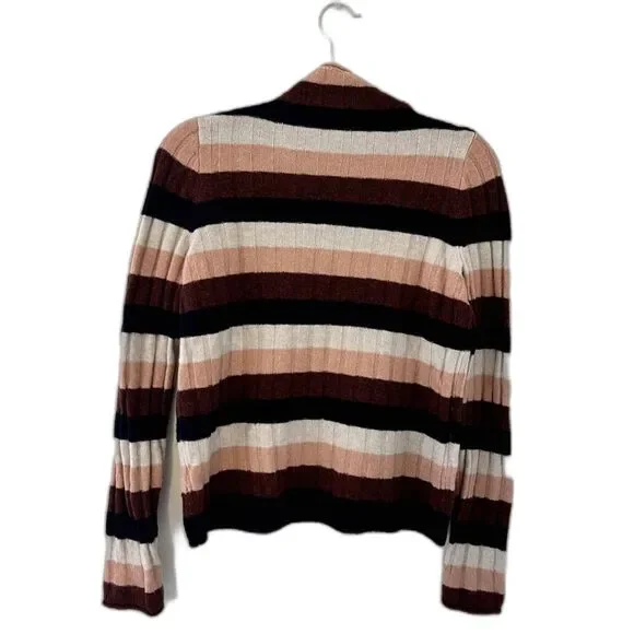 Madewell Women's Striped Evercrest Turtleneck Sweater - Small - Picture 5 of 8